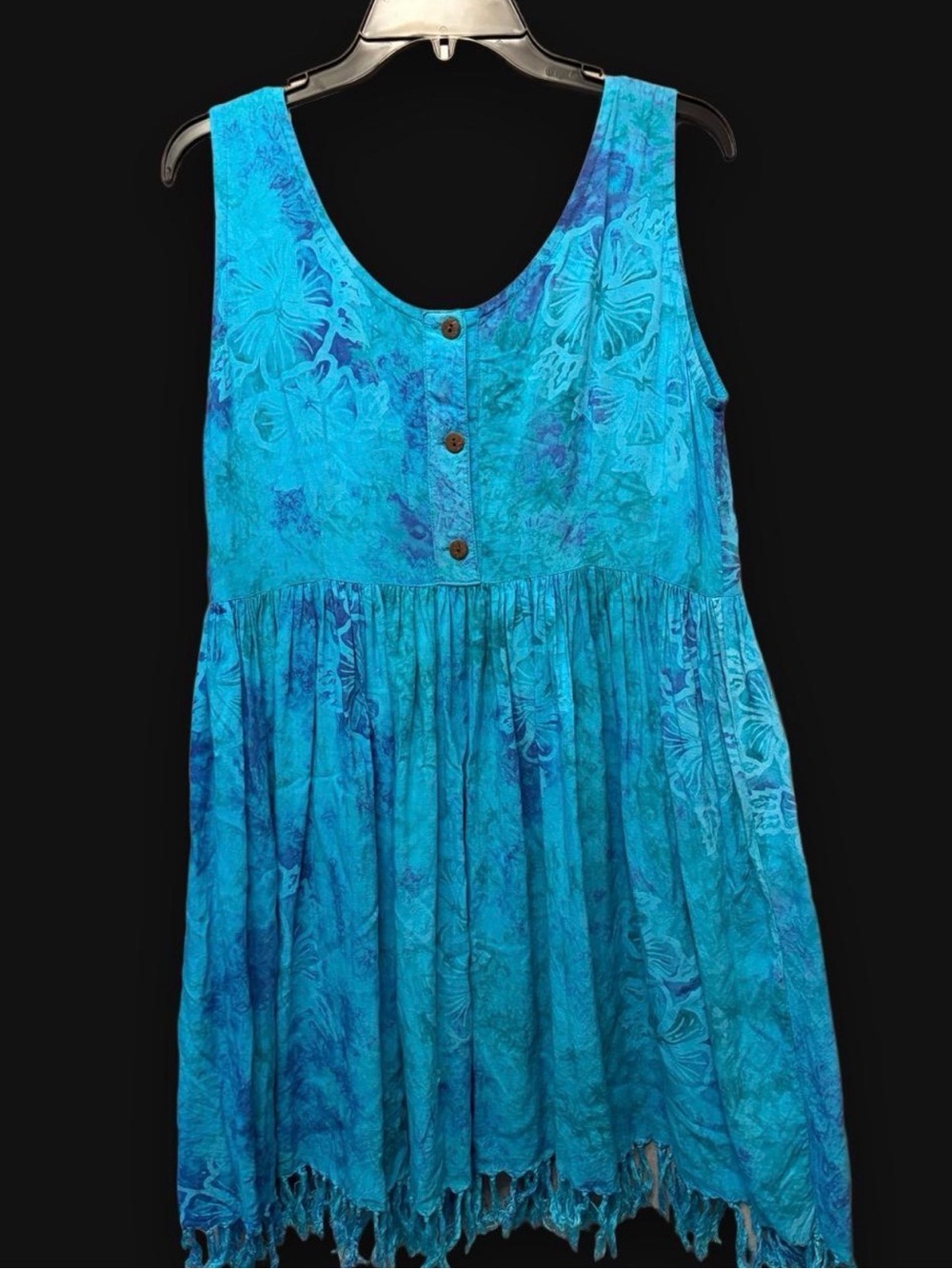 Blue Boho Tunic Dress
